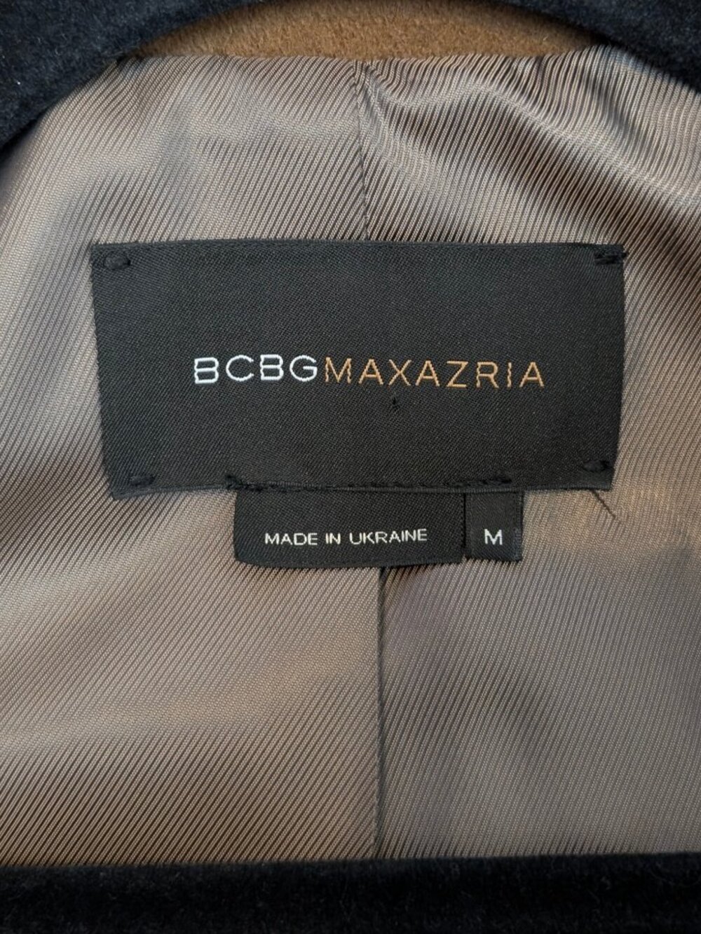 BCBGMaxazria Wool & Lamb's Wool 1/2 Sleeve Coat - Picture 10 of 12